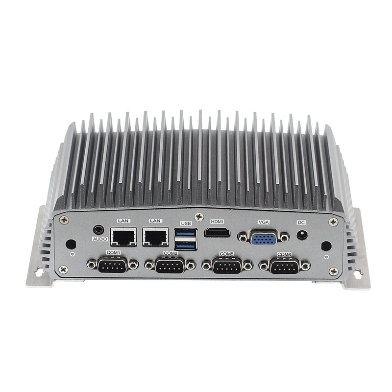 PC I3 Desktop Computer DDR4 SATA Msata SSD Fanless Computer 5RS232 1RS422 1LAN VGA Display HD 7USB Gpio Small Mini PC