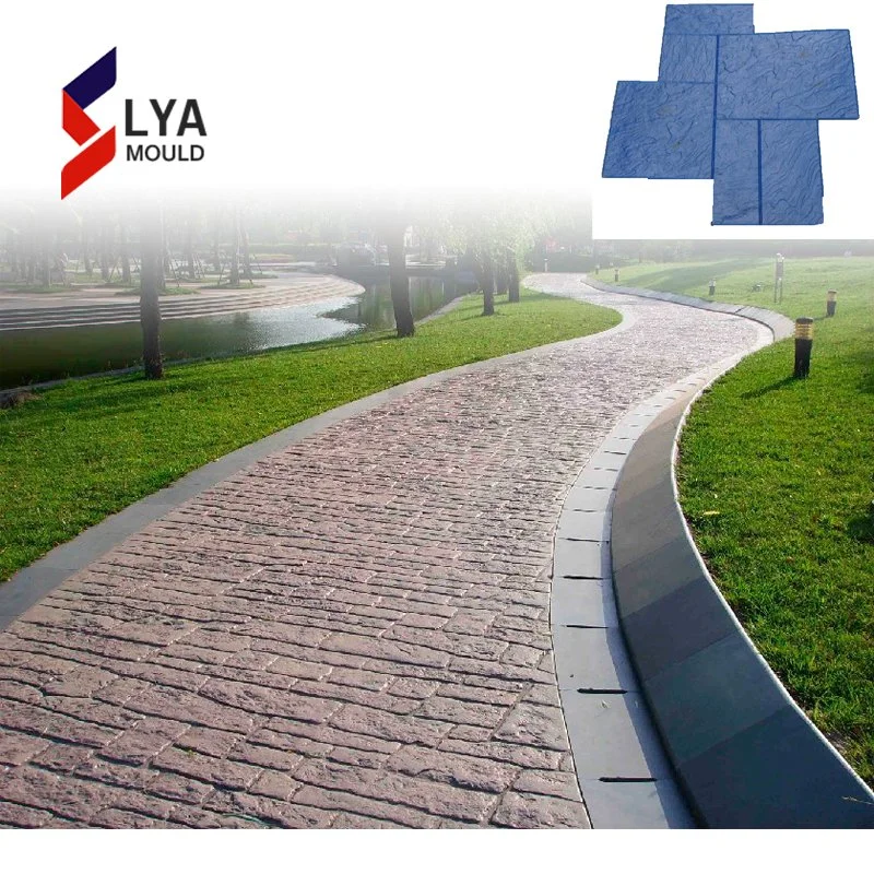 Wall Concrete Walkway Stamps Paver Rubber Mould