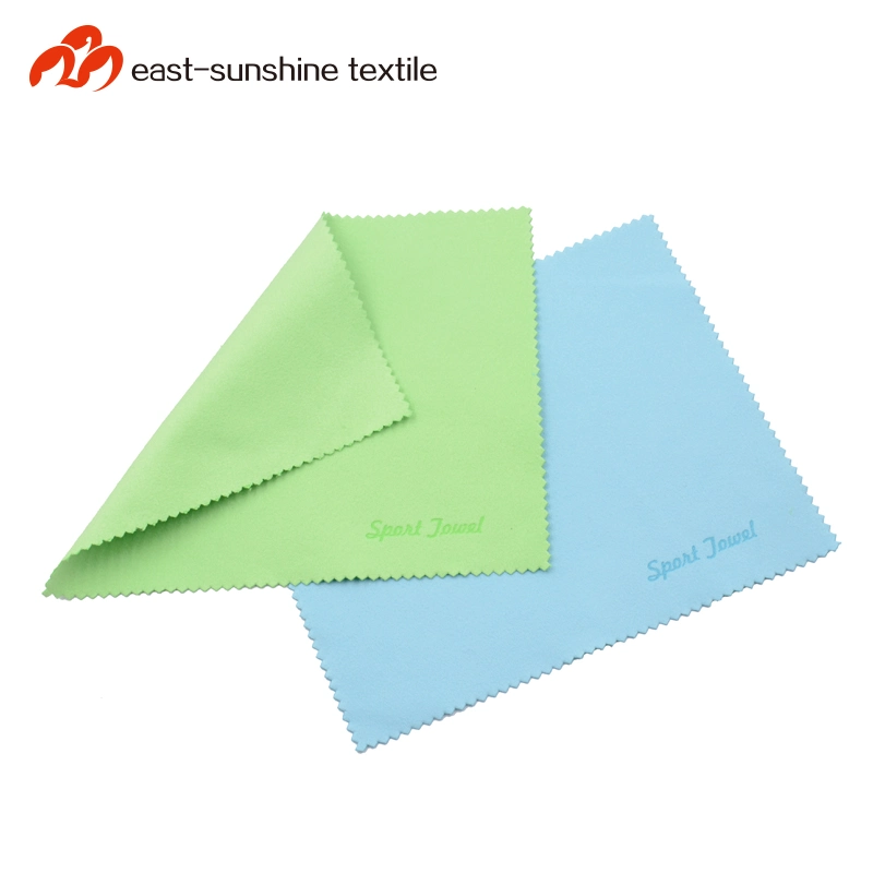 Custom Color Logo Silk Screnn Printing Embossed Logo Microfiber Glasses Cloth for Lens