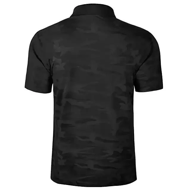 Custom Logo 100% Polyester Sublimation Print Men Camo Short Sleeve Golf Polos