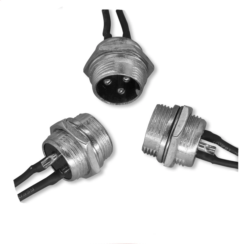 Lp-16-C03PE-03-001 para GX16 3 Core Aviation conector macho com à prova de chicote de fiação