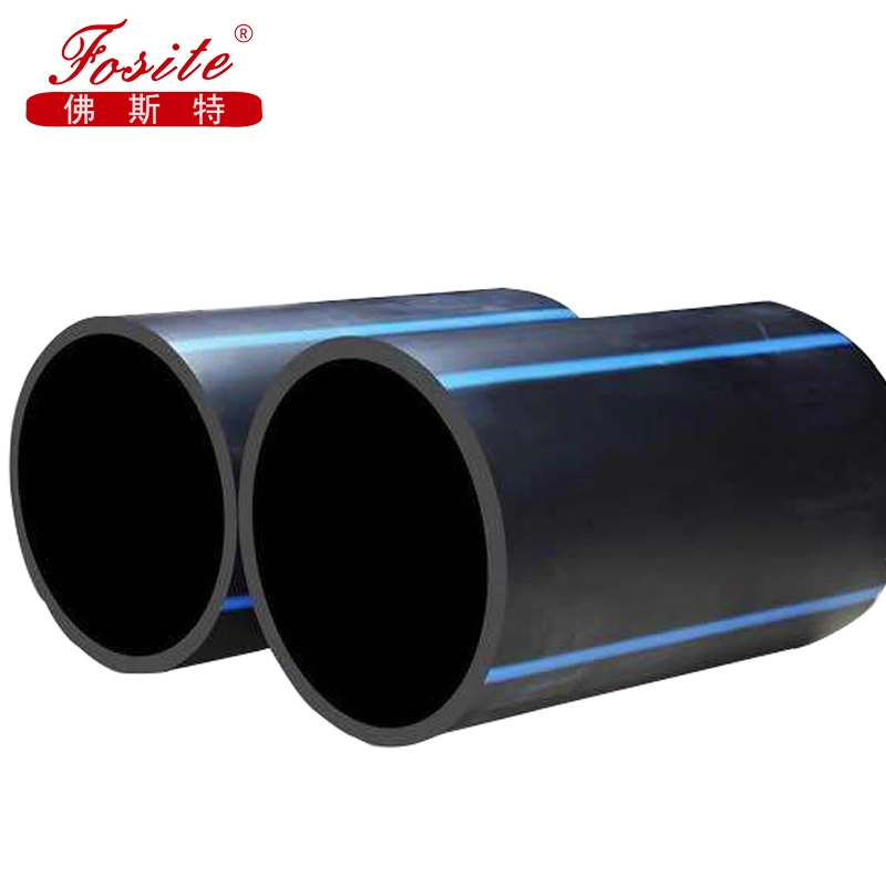 110mm tubo de polipropileno de 4 pulgadas de riego de HDPE Tubería de agua de plástico negro