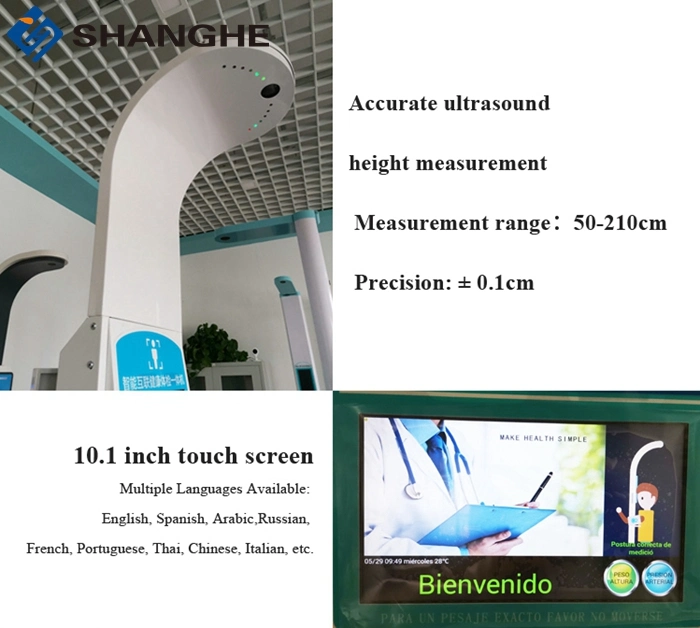 Balança de corpo médico altura e equilíbrio de peso