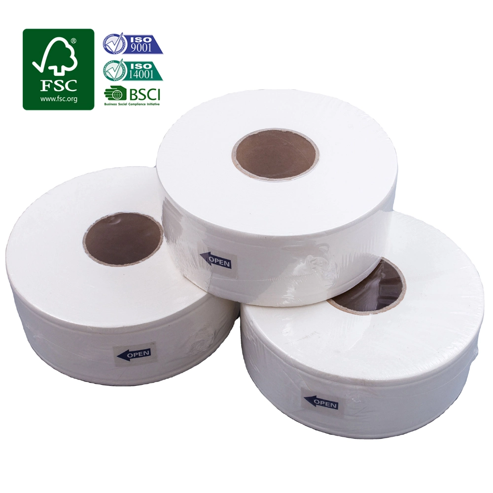 Virgin Wood Pulp Commercial Jumbo Roll Toilet Tissue Paper