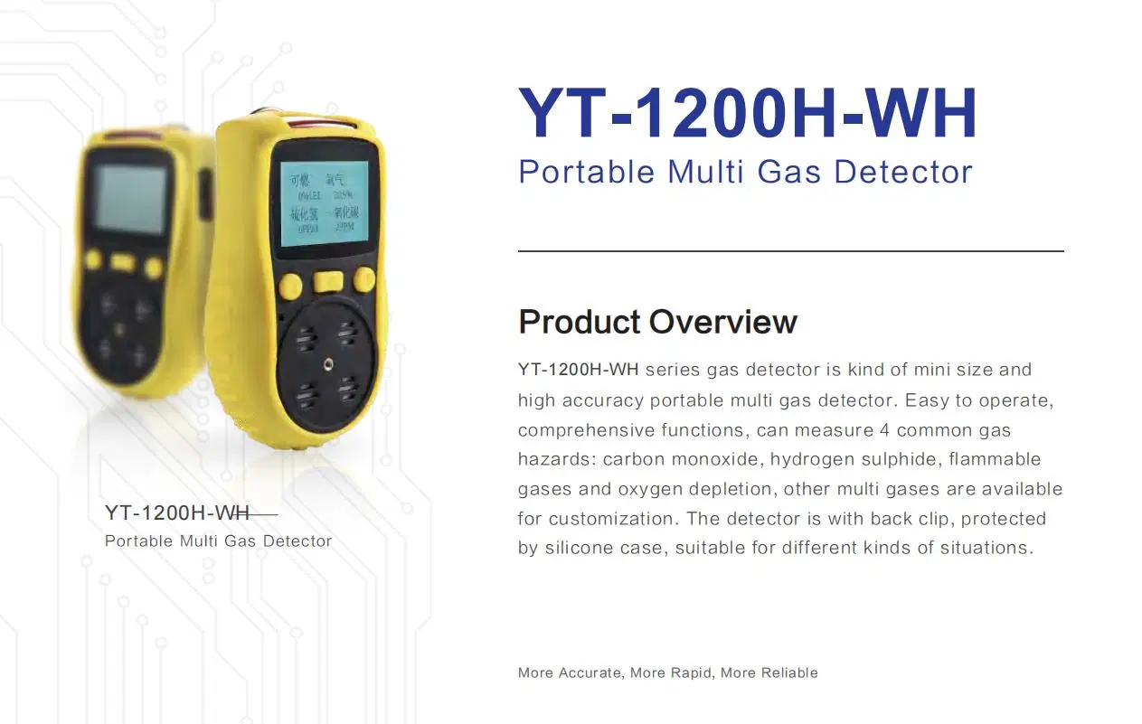 Detetor portátil de vários gases