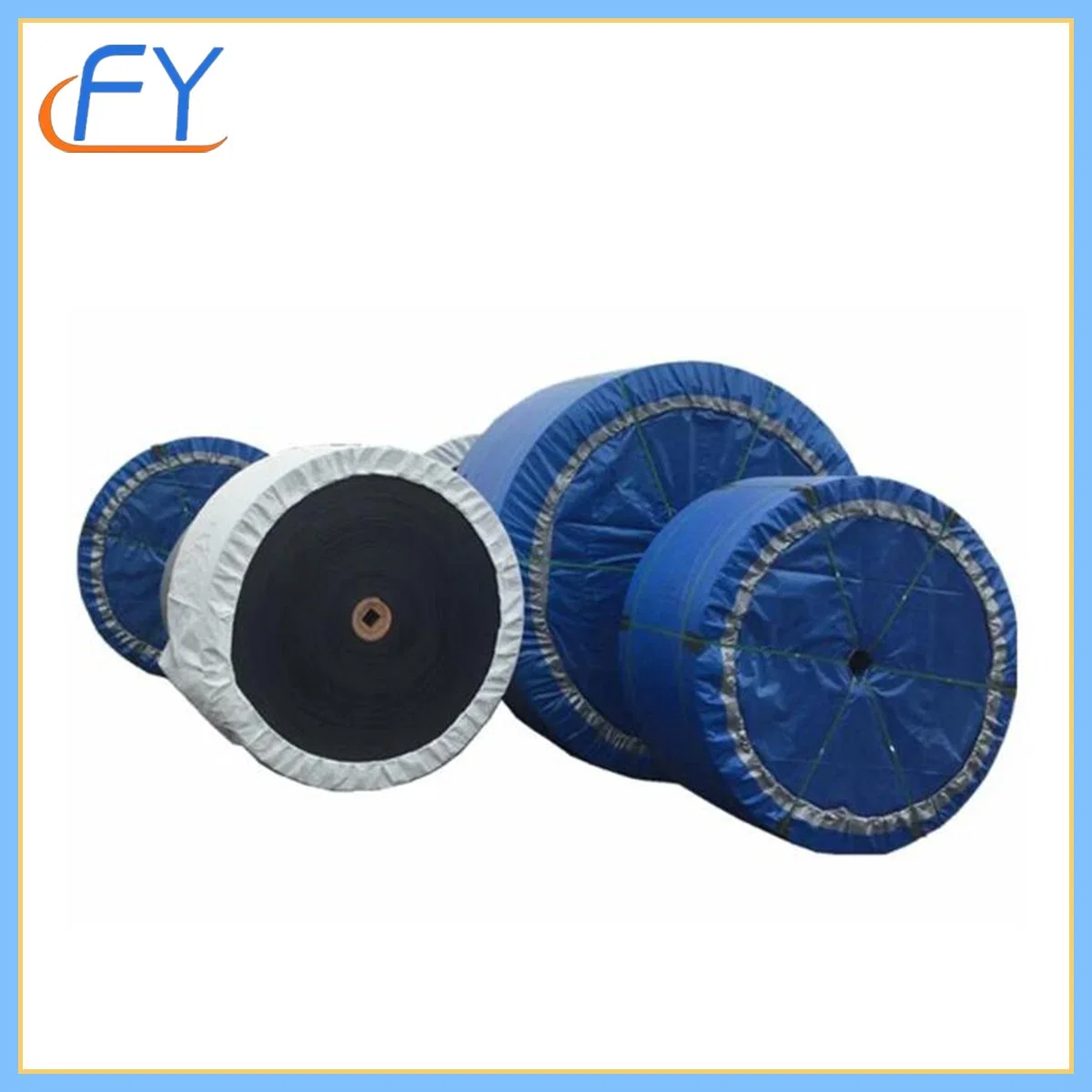 Transportation Machines Parts Conveyor Nylon Rubber Roller Belt Steel Wheel Core Belt