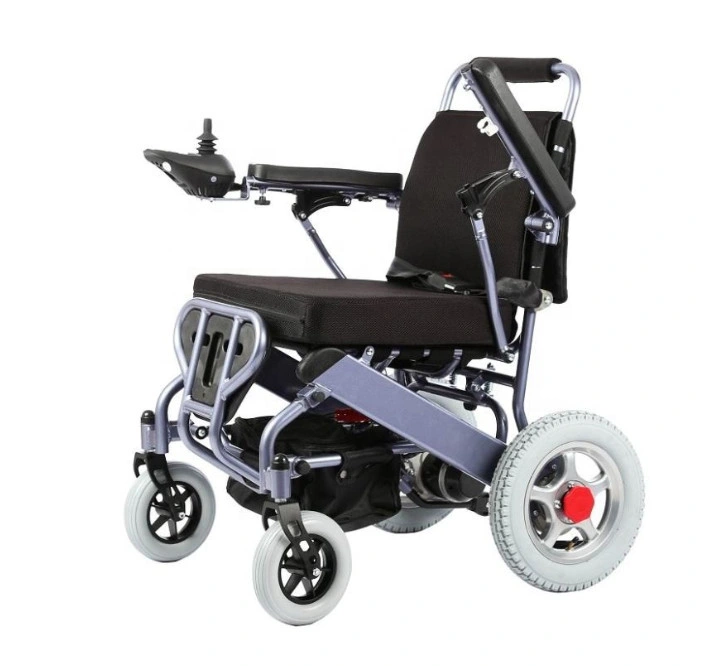 2020 Hot Sale Aluminium Light and Foldable Power Mobility Lithium Battery Electric Wheelchair