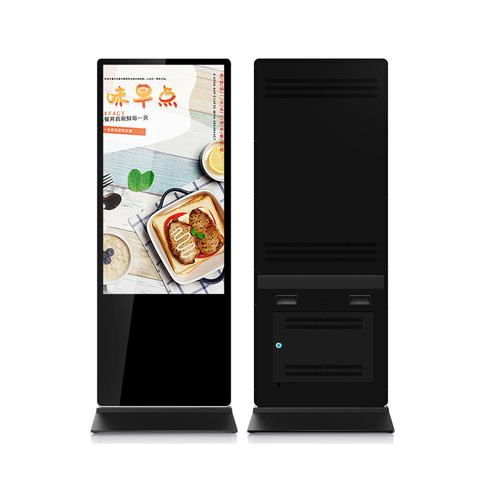 Media Player 55 Inch Floor Standing Touch Screen Kiosk LCD Advertising Display Monitor