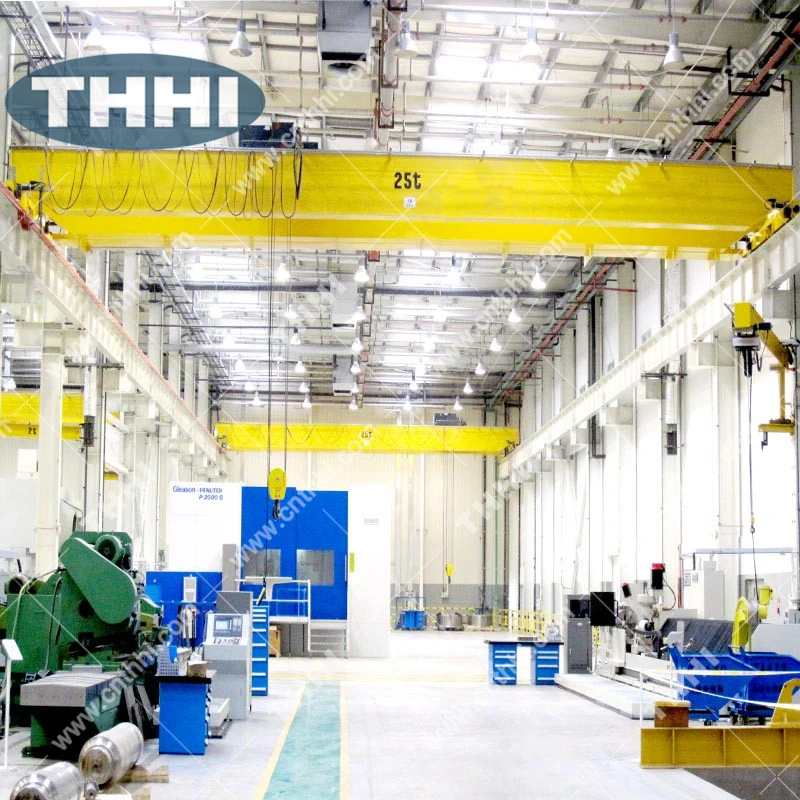 Customer Specified Power Plant Bridge Crane Double Girder Eot Cranes with Hook