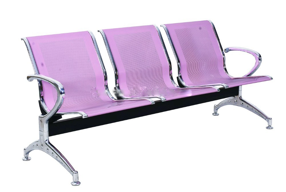 Sillón de espera del Hospital de acero inoxidable con cojines (THR-YD1033)