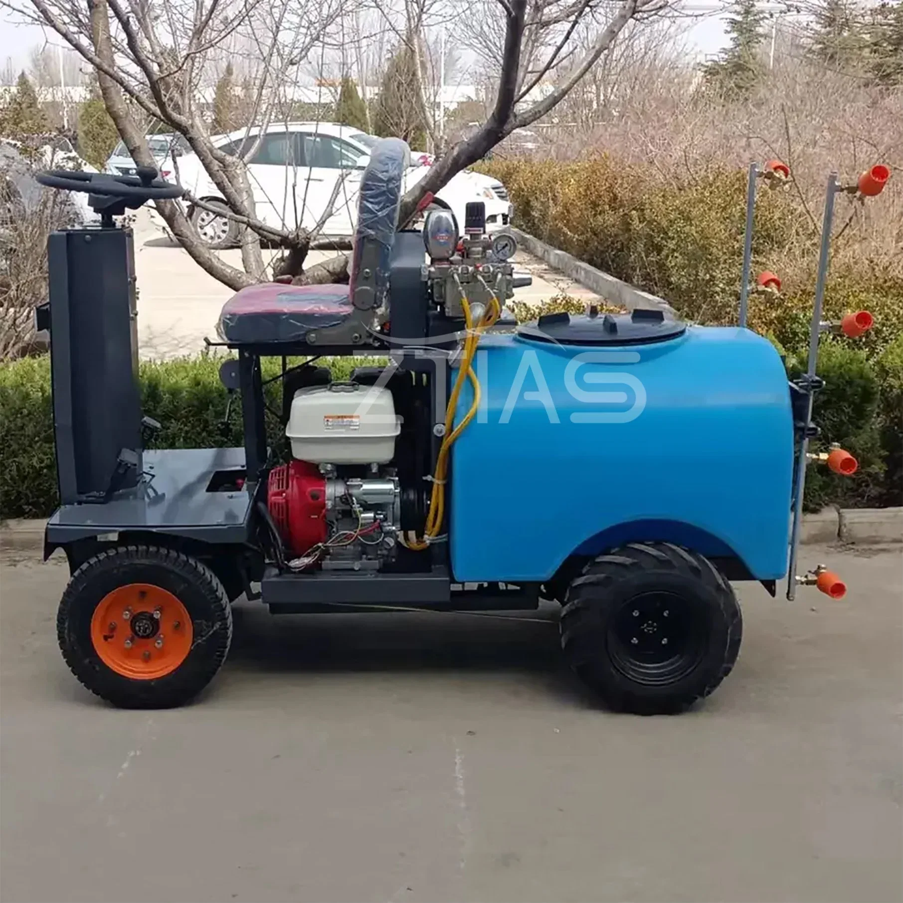 Agriculture Spray Machine, Four Wheels Orchard Sprayer, Air Mist Blower