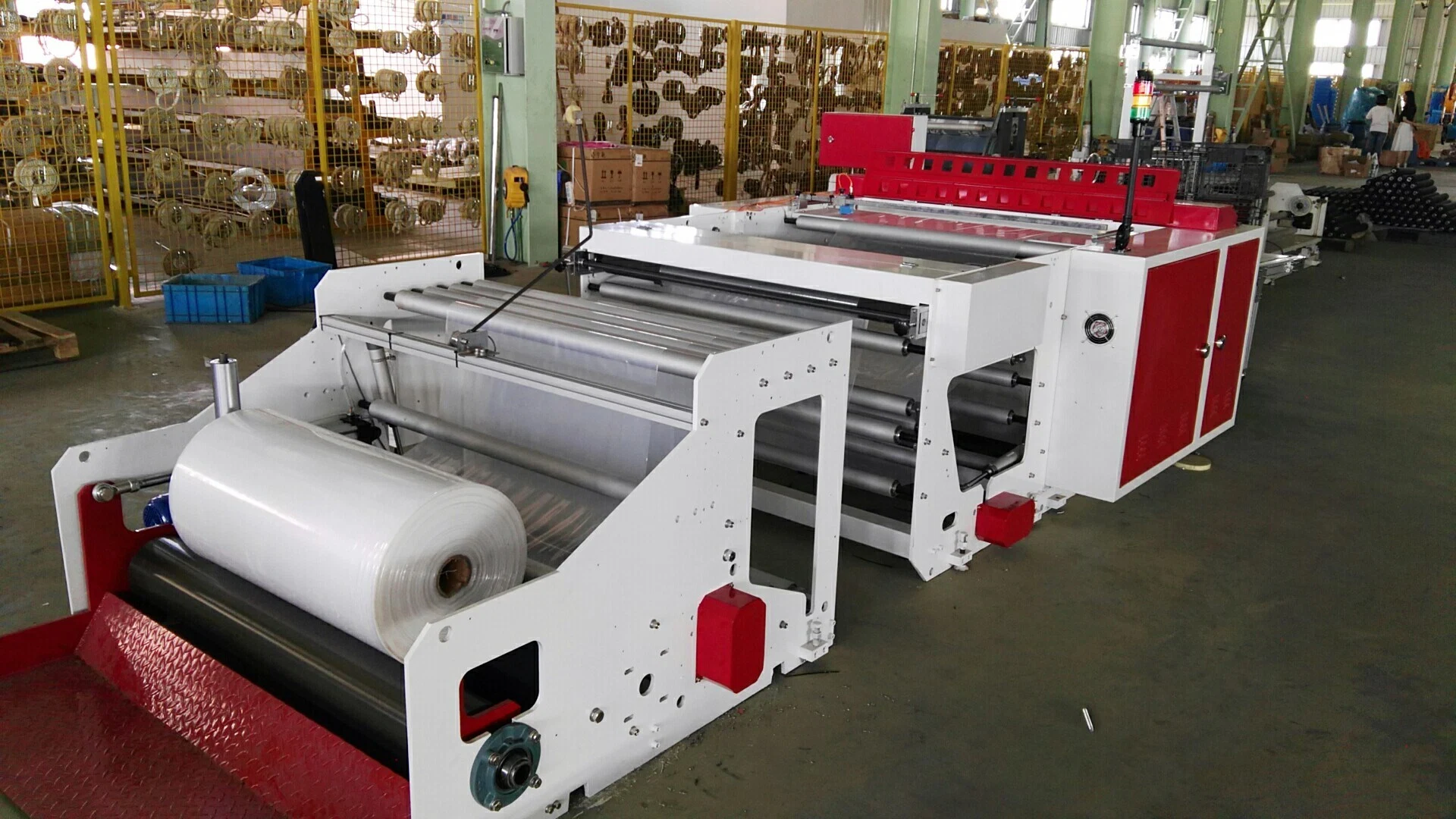 Fully Automatic High Speed Cold Cutting Bag Maker for Making Plastic LDPE Flat Bag