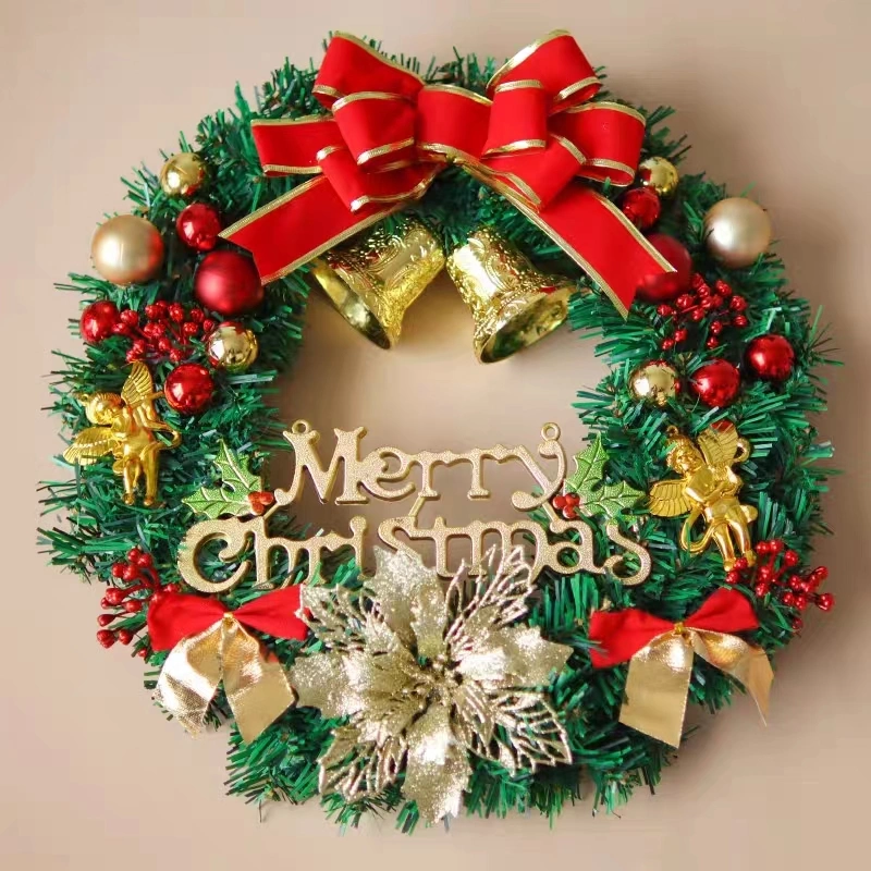 40cm 50cm Christmans Garland Christmas Wreath with LED Light