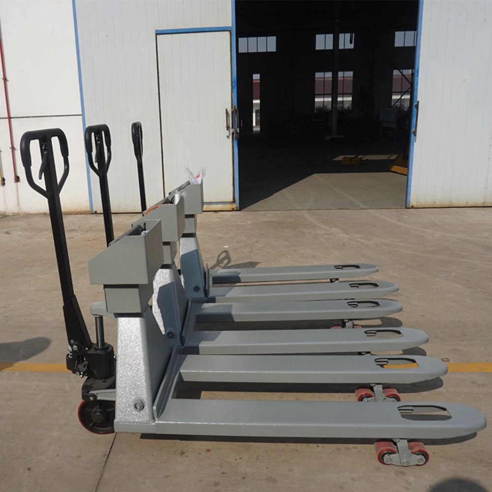 Stainless Steel Hand Pallet Truck with Weighing Scale for Construction Machinery