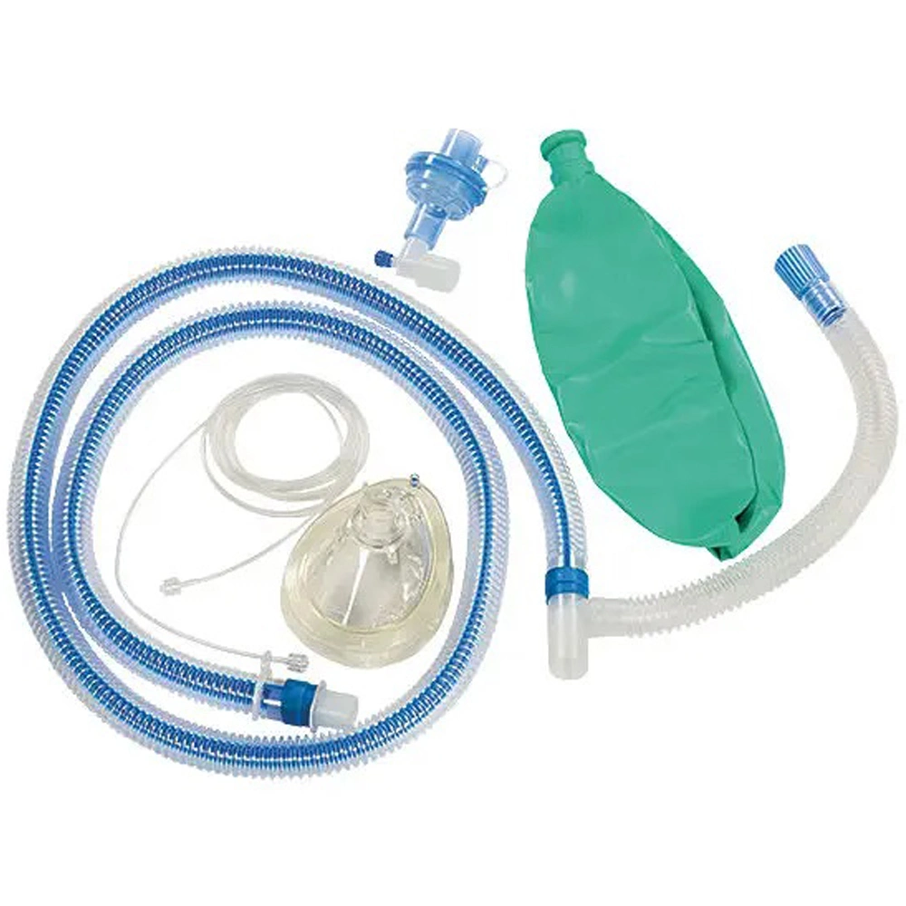 1.2 M-3 M Breathing Circuit Anesthesia with Corrugated Tubing Smoothbore Tube for Adult and Pediatric