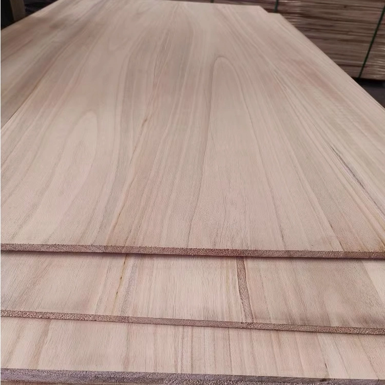 Production of Natural Color Environmental Protection Paulownia Edge Glued for Interior Decoration