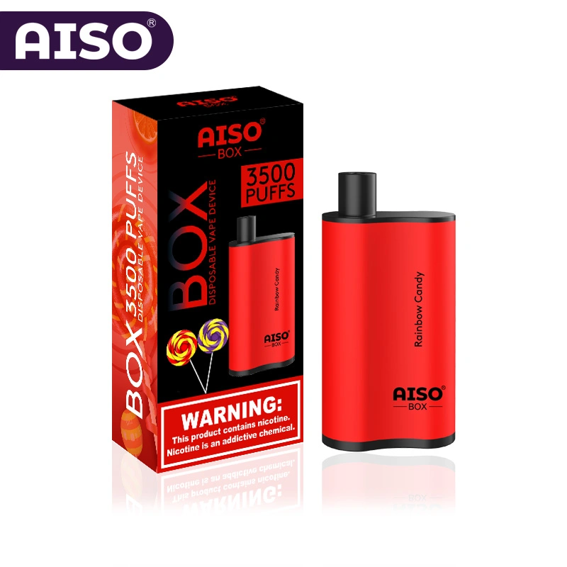 Vente en gros Vape Big Vapor jetable fuff cigarette électronique 3500puffs Aiso Boîte avec antenne maillage