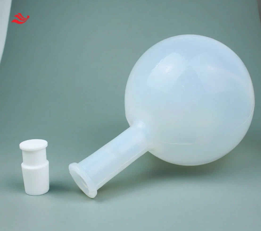 High Temperature Resistant One-Piece Molding 500ml PFA Round Bottom Flask