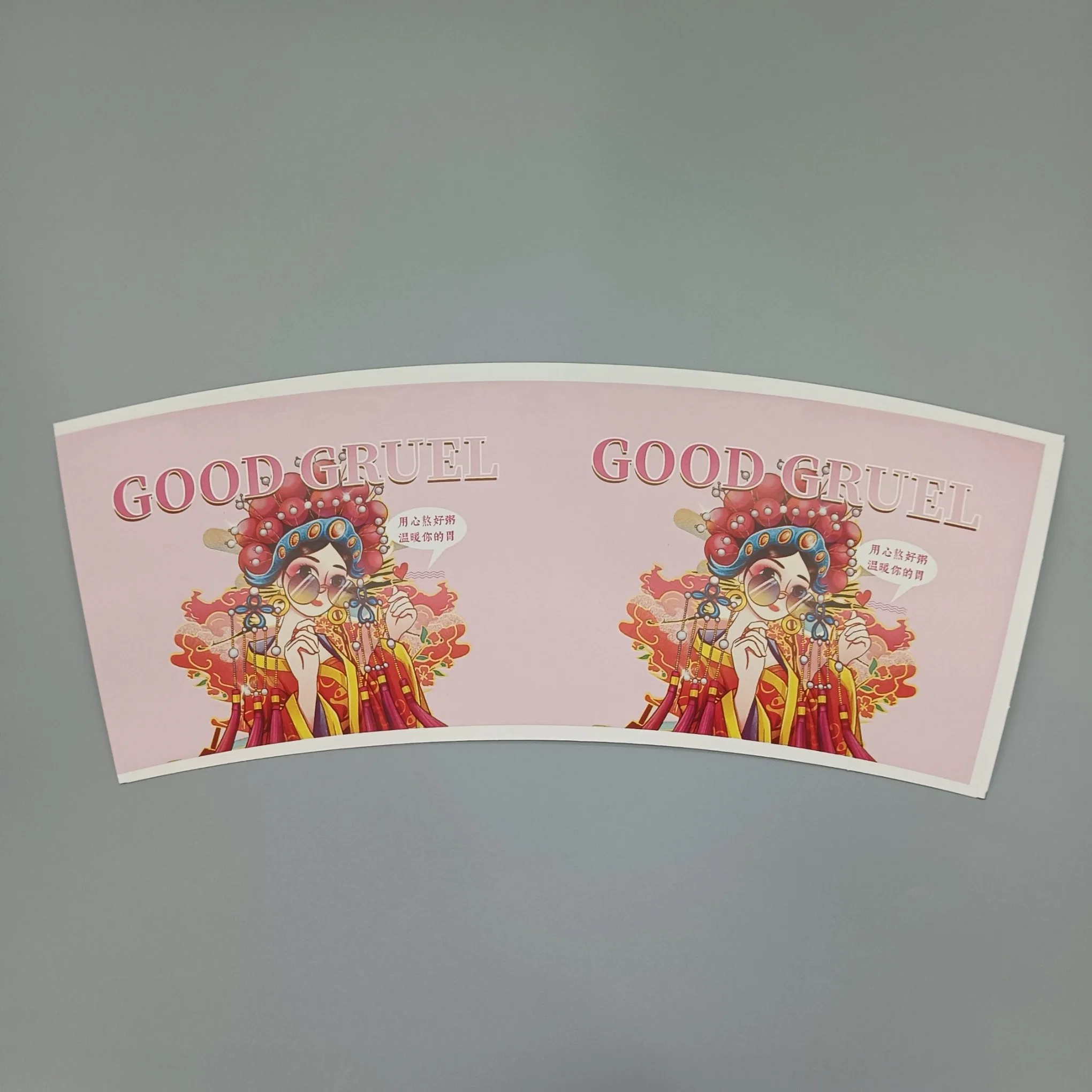 Leak-Proof Customize GSM PE Coated Food Paper Cup Fan