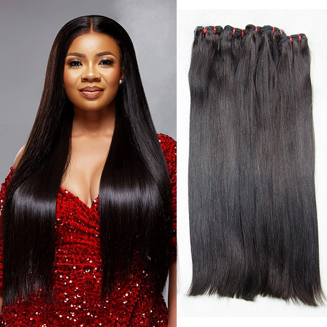 100% Indian Hair Bundles Wholesale Natural Colors Unprocess Remy Hair Weft Weave Double Drawn Bundle Human Hair