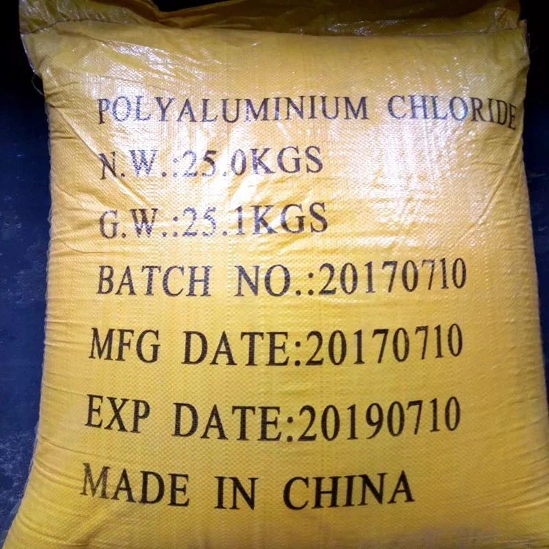 Poli cloreto de alumínio (PAC) utilizados como produtos químicos para tratamento de água
