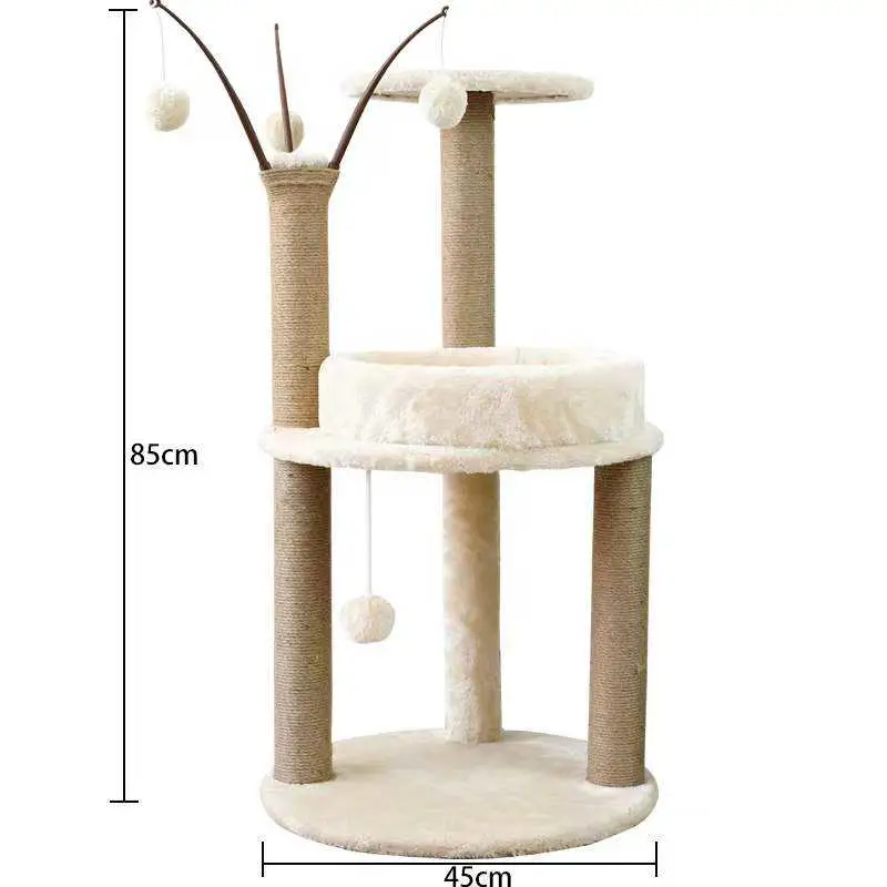 إمداد المصنع المباشر بمصنعي المعدات الأصلية (OEM) ومصنع المعدات الأصلية (ODM)، Cat Tree متعدد الوظائف منزل