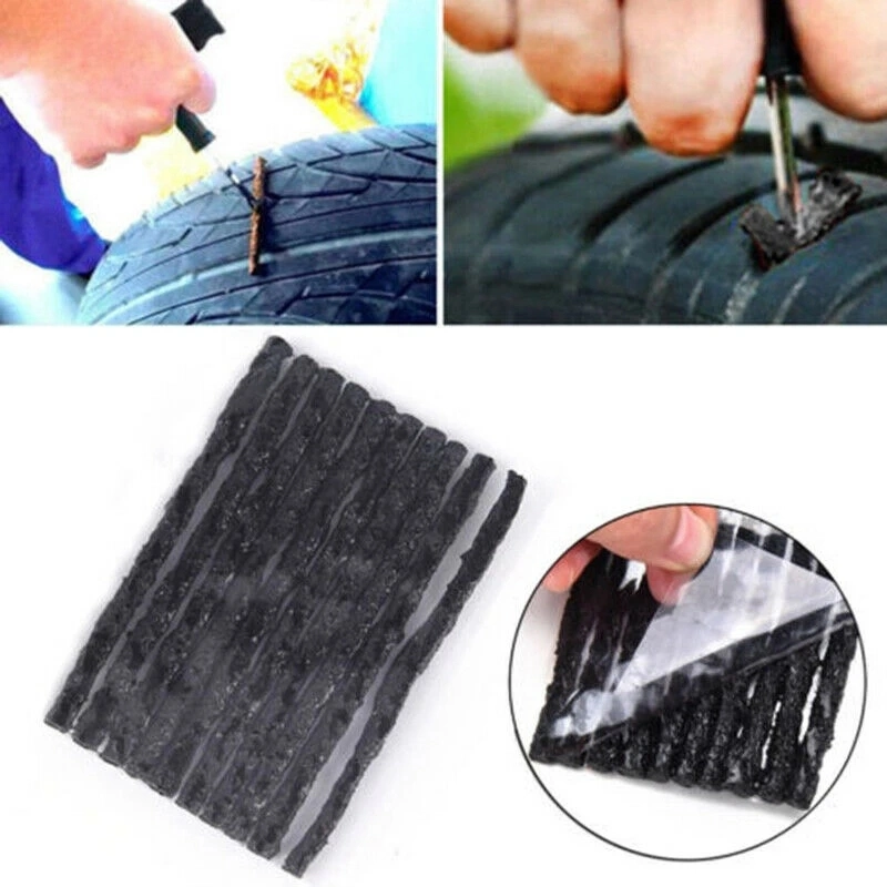 50PCS Car Tubeless Seal Strip Tyre Tubeless Seal Strip Plug Tire Puncture Repair Recovery Kit Tire Repair Tools Kits