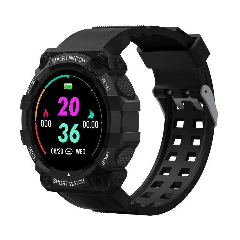 Fd68 Smart Watch para homem pulseira de pulseira de ritmo cardíaco Sleep Monitorização do pedómetro à prova de água Fd68s Sport SmartWatch para mulher