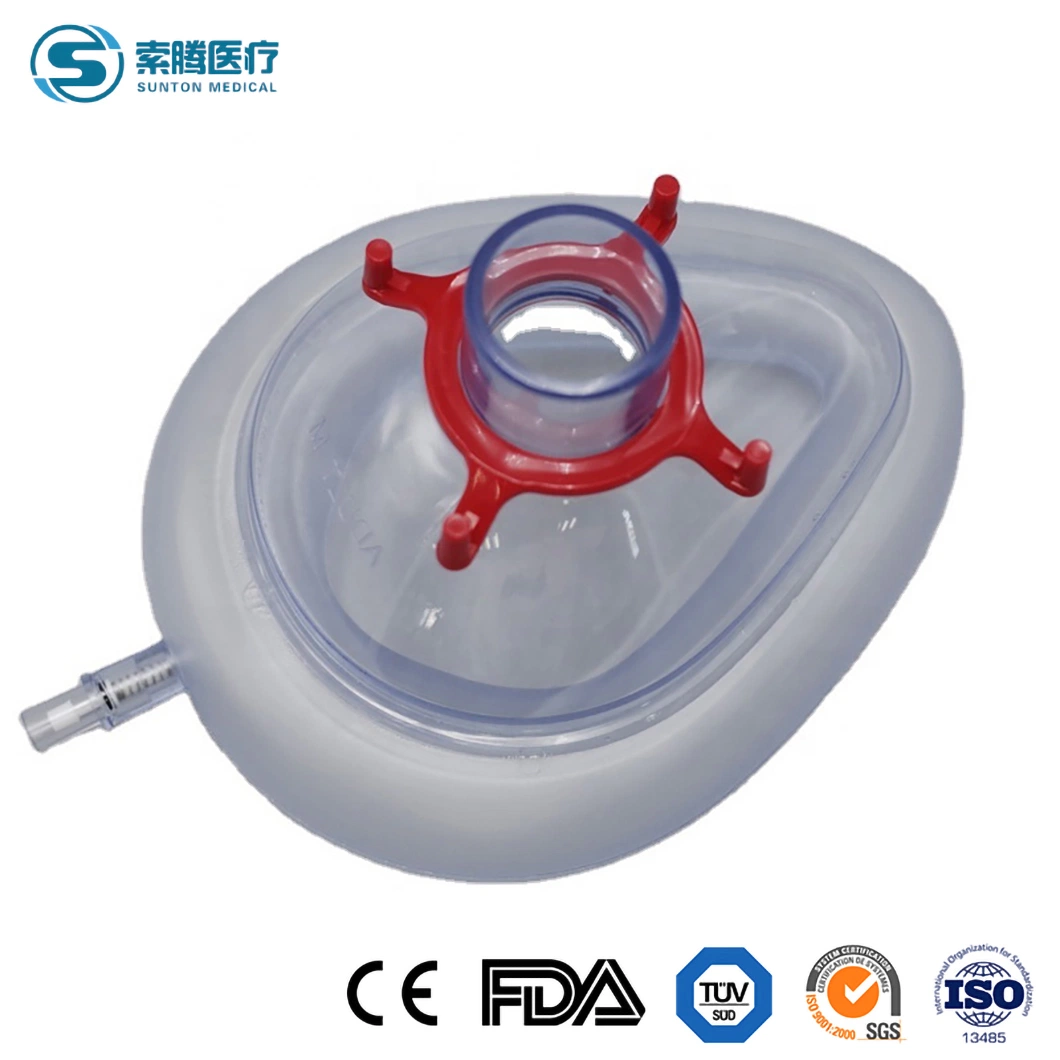 Sunton Sample Available Disposable 200cm Oxygen Tube High-Quality Colorful Soft Silicone China Anesthesia Mask Supplier