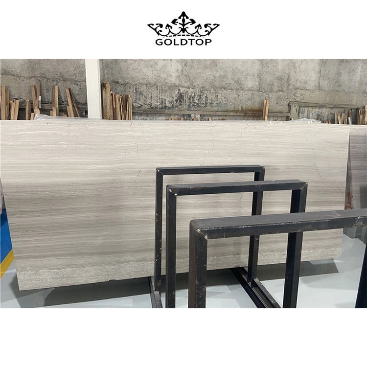 Natural Marmore Hot Sales Polished White Wood Marble Wall Tiles/Slab Baldosas/baldosas de suelo/Mesa/encimera