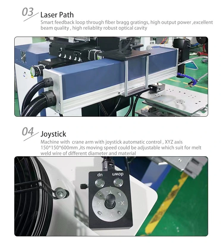 Optical Transmission Motorized Laser Welding Machine for Mold Repair with Crane