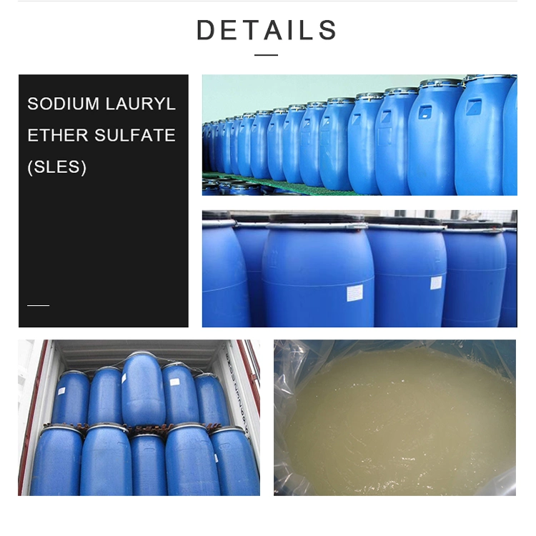 Detergent Chemicals Use Raw Materials Sodium Lauryl Ether Sulfate SLES 28 70