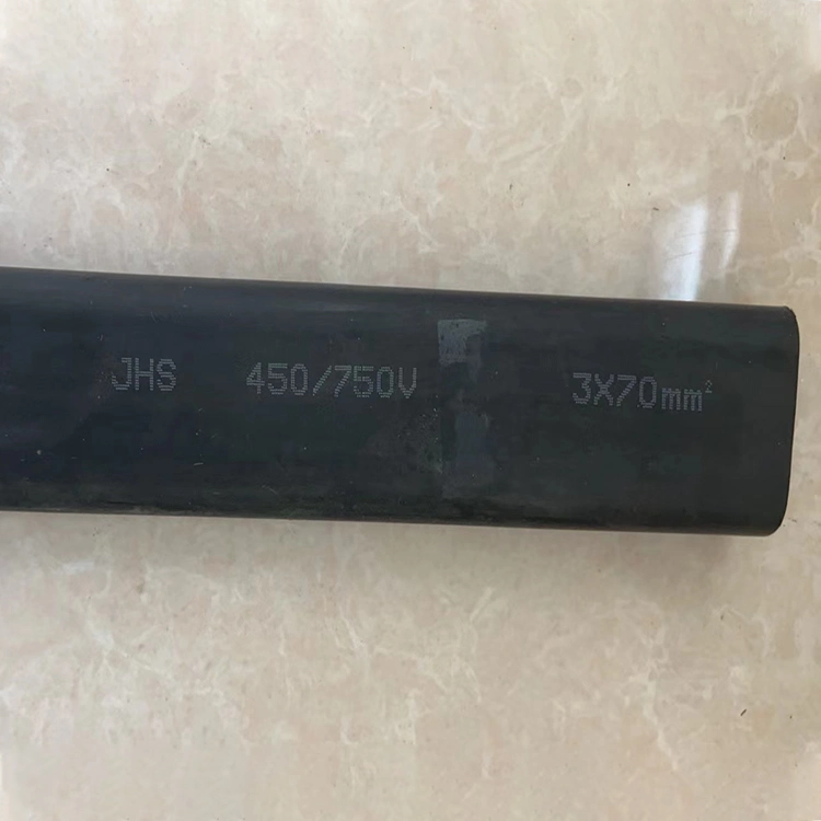 Henan Huadong Flexible Rubber Jhs 450/750V 3*70 3*35 4*25 Sqmm Flat Round Submersible Water Pump Motor Power Wire Cable