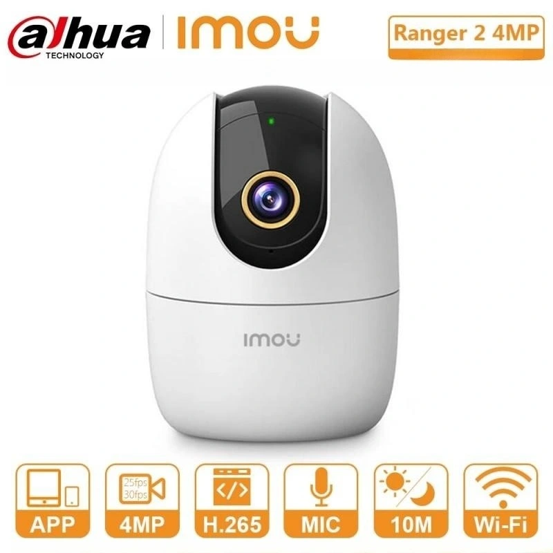 Imou Powered by Dahua Ranger 2 4MP WiFi Wireless Baby Monitor Security Mini Safety Camera with Mobile Video Surveillance