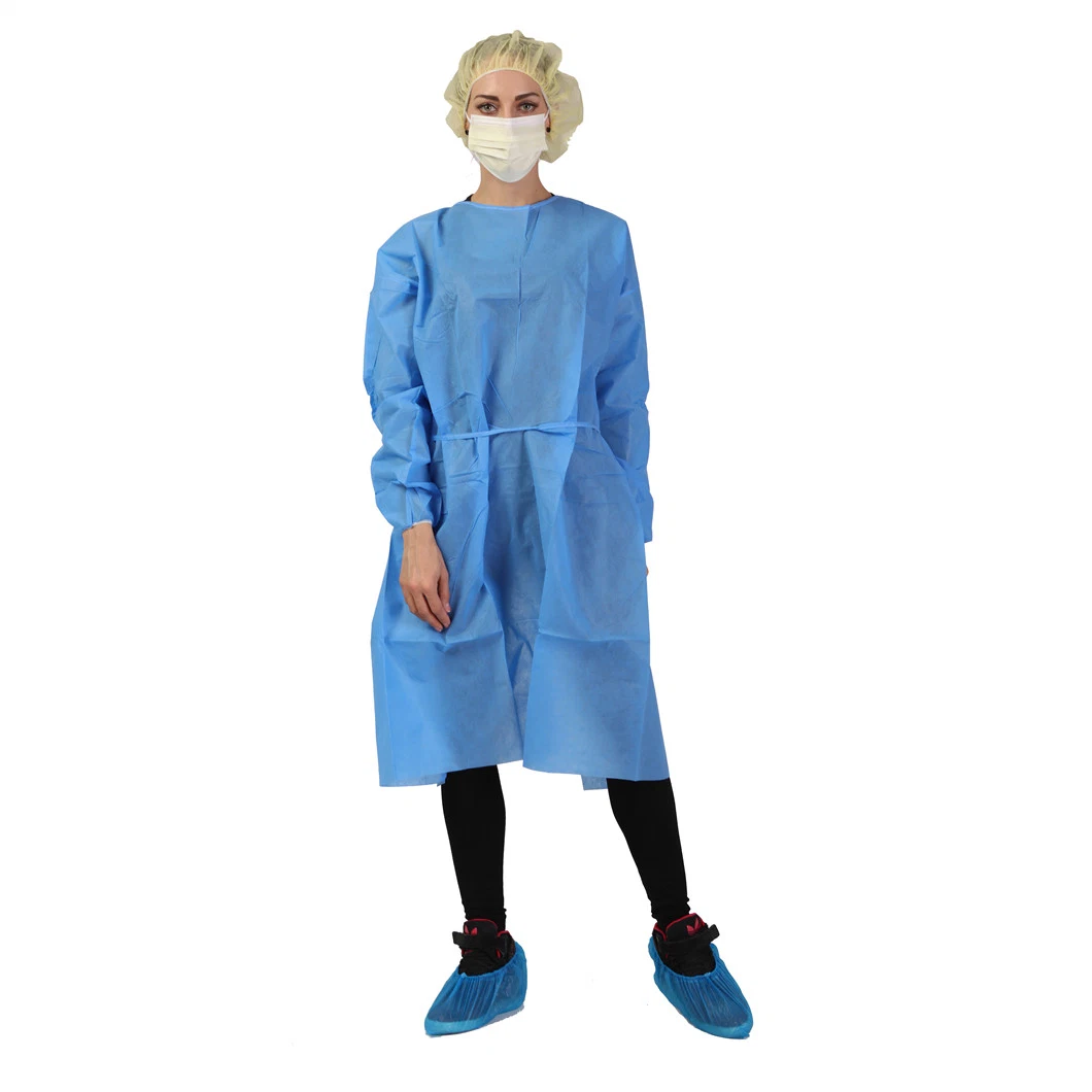 Meet with ASTM 1670 1671 Disposable PE Apron CPE Gown Disposable Isolation Gown