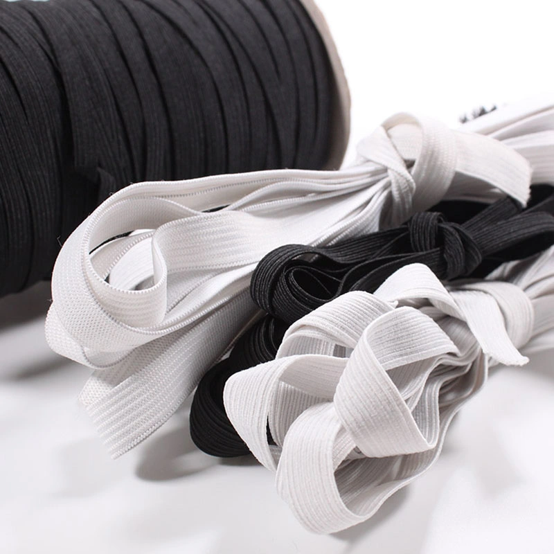 Factory Custom 2cm-10cm Stocked White Black Blue Woven Elastic Tape Elastic Band Webbing