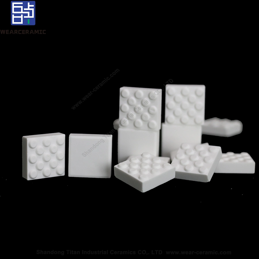 White Ceramic Mosaic Tile Wear-Resistant Alumina Lining