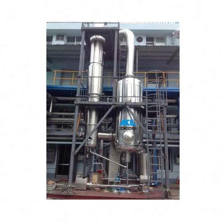 Factory Price Multi-Effect Industry Concentrator Beverage Juice Ketchup Jam Meat Sauce Honey Milk Sugar Vacuum Forced Circulation Mvr Falling Film Evaporator