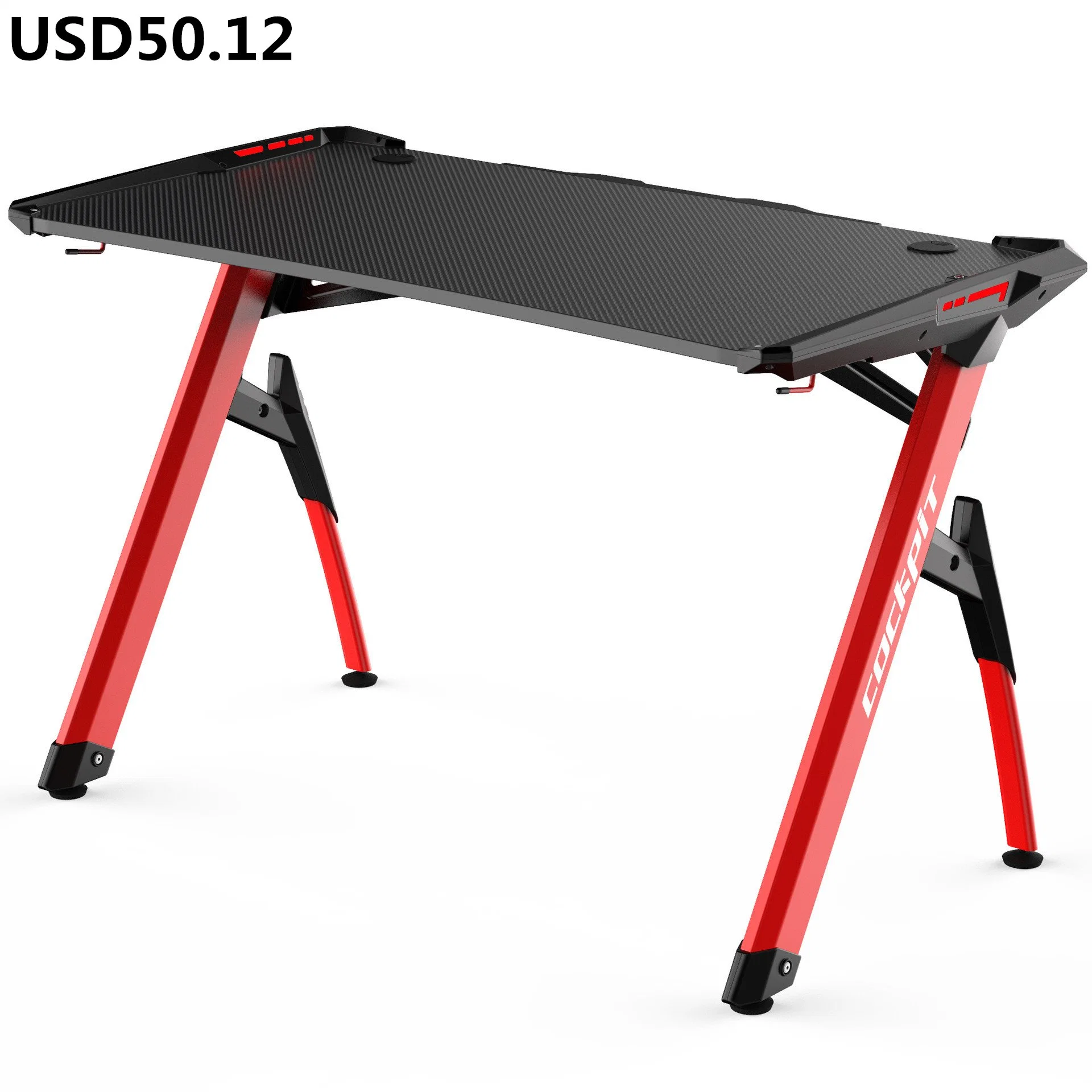 Modern Racing Computer Desk Table Professional Metal Frame Computer Desk