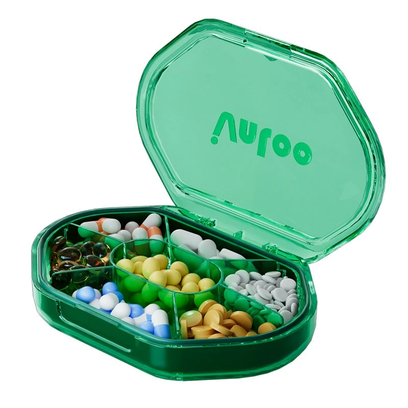 Japan 7 Days Pill Capacity Small Portable Medicine Dispenser Box