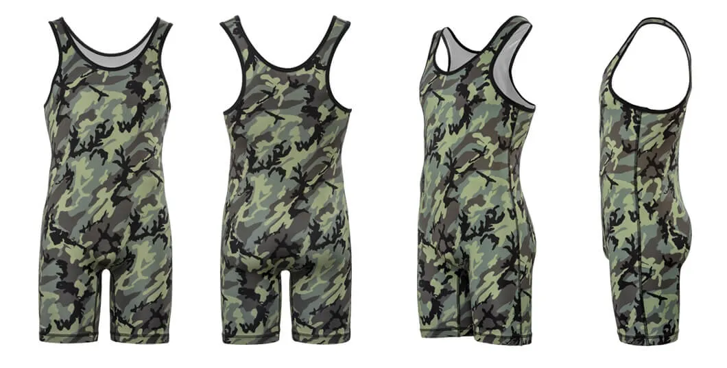 Custom Sublimated Undershirts Bodysuit Unisex Plus Size Powerlifting Training Singlets Wrestling Uniform Clothing