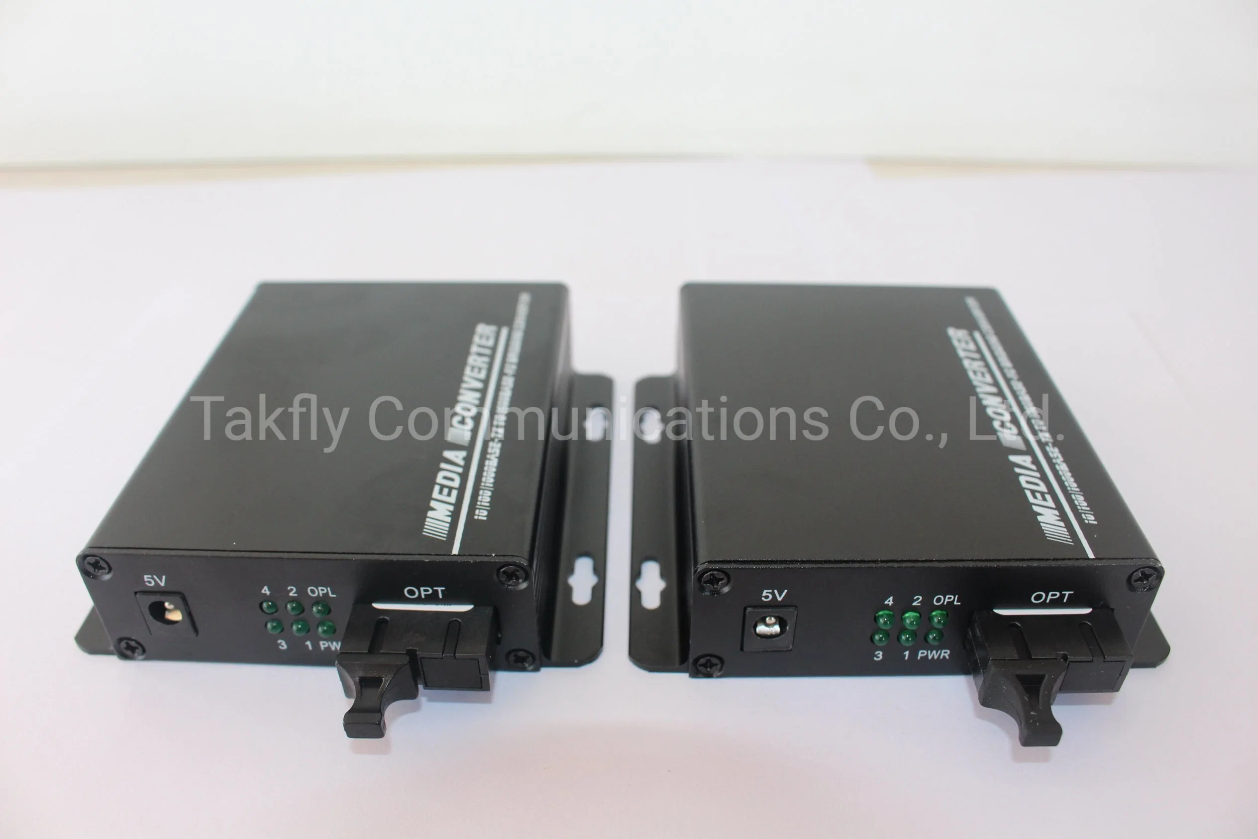 10/100/1000m/10g Sm/mm Dual Fiber SFP Industrial Media Converter