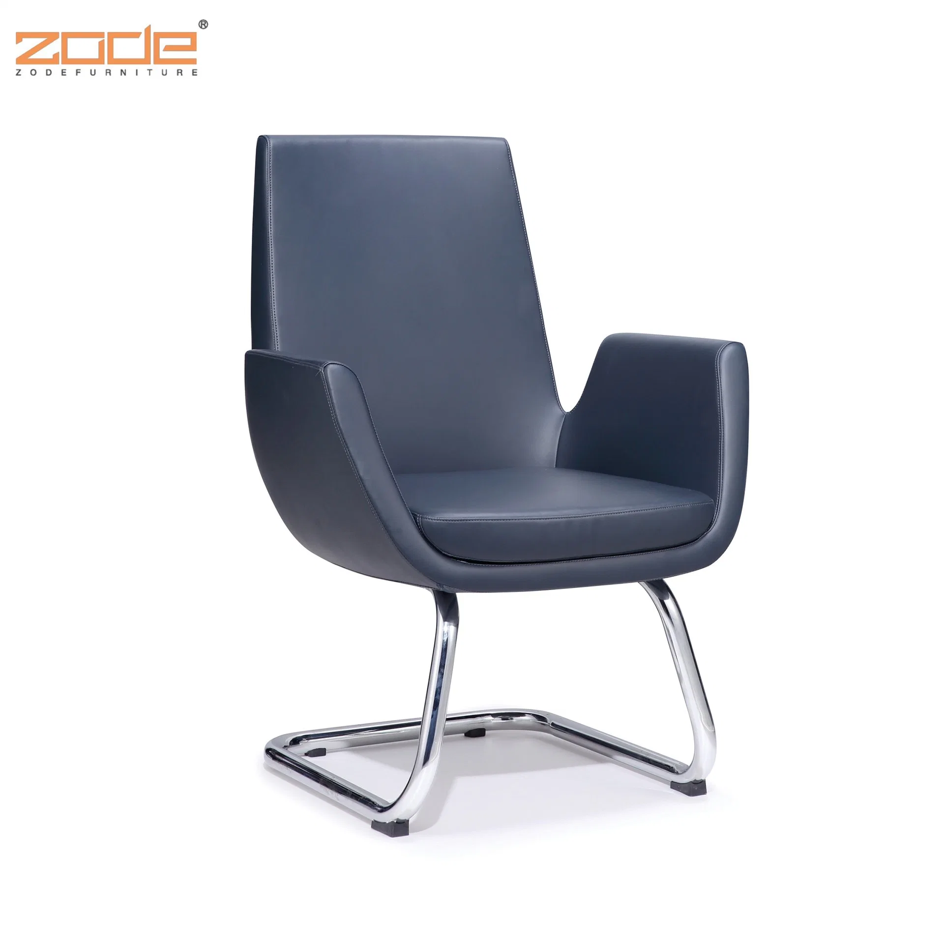 Zode Modern Black PU Executive Leather Visitor Office Computer Chair Waiting Chair