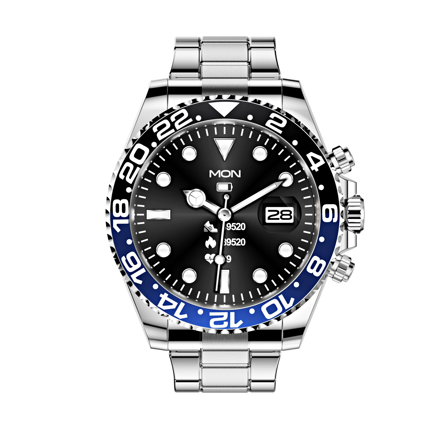 Relógios novos similares ao aço inoxidável de relógio preto do seletor do Submariner Relógio automático para homens para Aw12