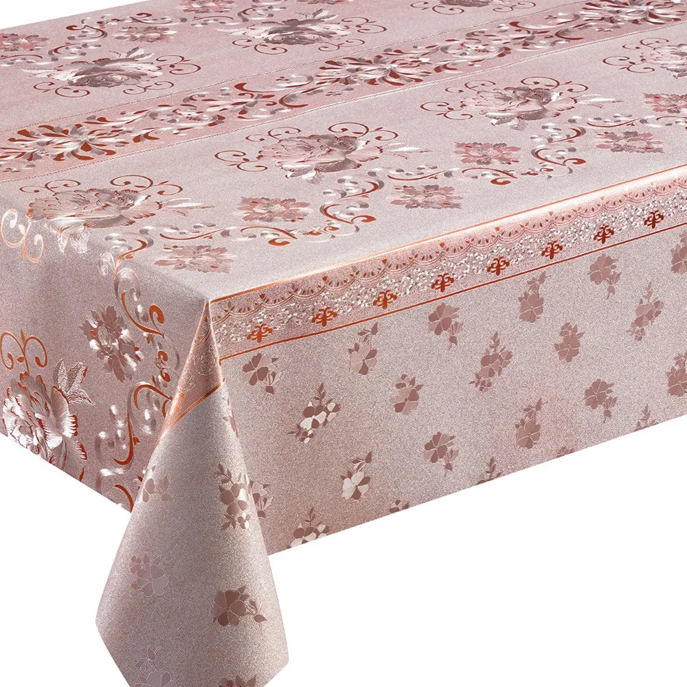 Factory Direct Polyester Backing Table Cover PVC Table Cloth