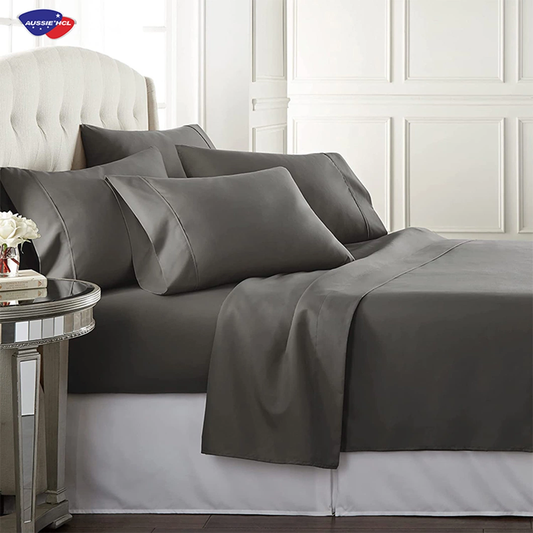 China Factory Wholesale Bedding Set & Pillowcase Sets Home Hotel Anti Dust Mite Fitted Bed Sheets Waterproof Full King Size Bed Mattress Cover