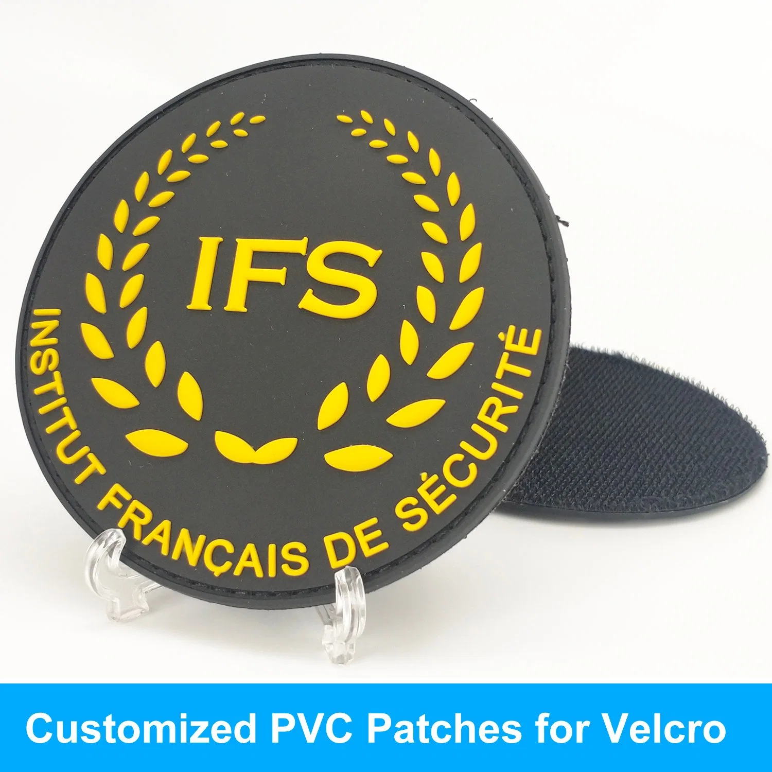 Factory Custom Soft PVC Garment Accessory Clothing Label Tactical Gear Gend Rmerie Uniform Patches Velcro Glow in The Dark