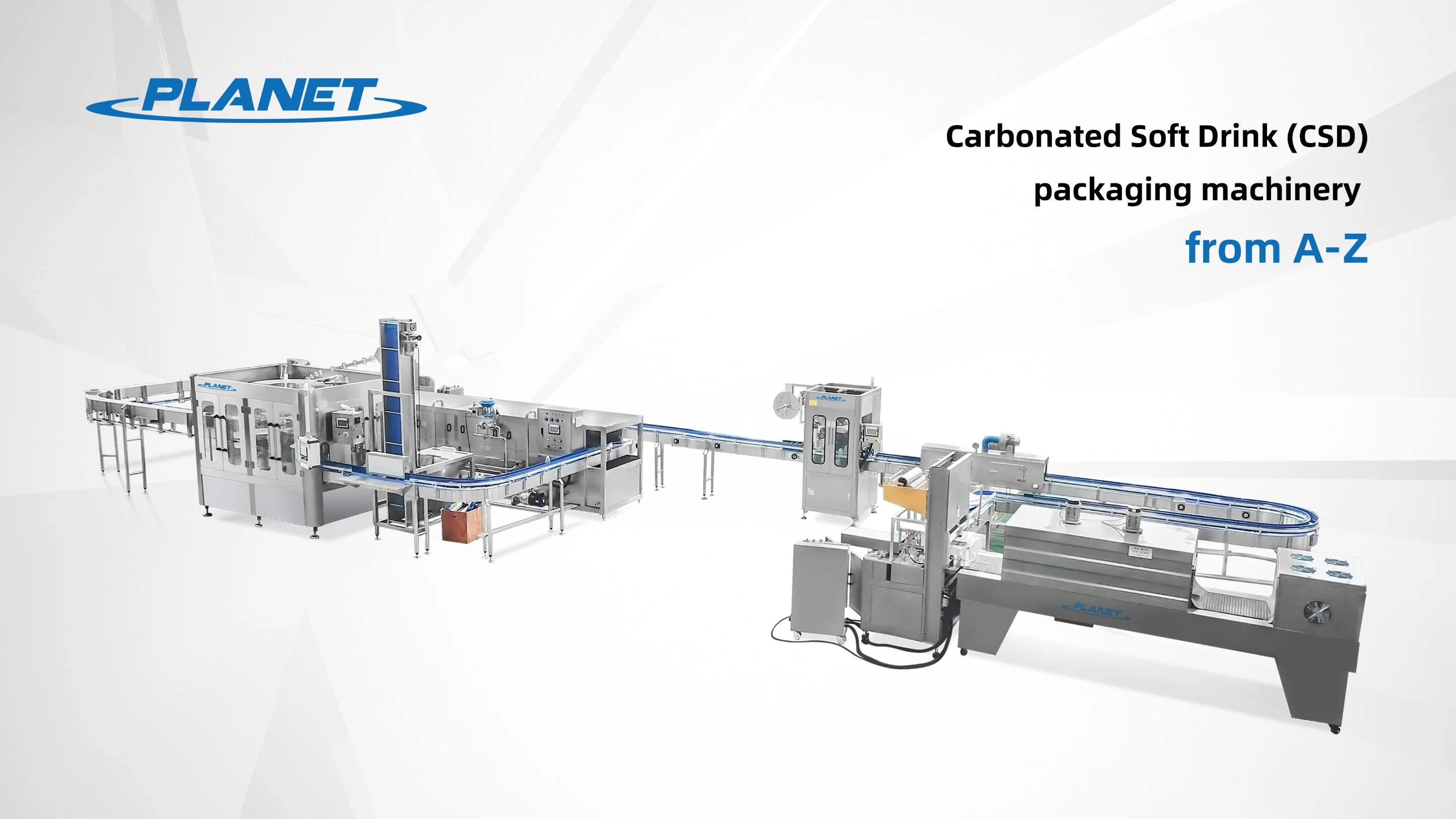 Soda Drink Production Line Filling Machine Bottling Plant CSD Sparlking Carbonated Soft Drink Soda Water Juice Pet Bottle Bottling Filling Packing Production L