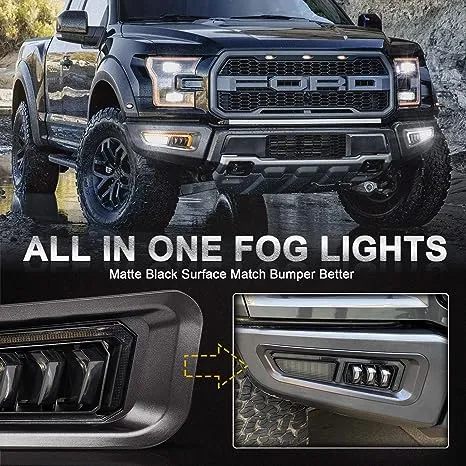 Otros Accesorios de luces de coche luces antiniebla LED para Ford F150 Raptor 2017+