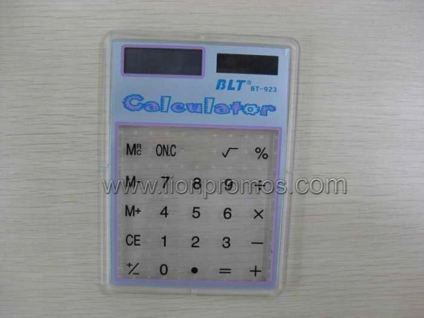 Calculatrice de cadeaux d'énergie solaire transparent